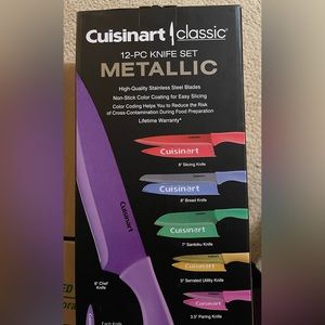 Cuisinart 12 -pc knife set metallic